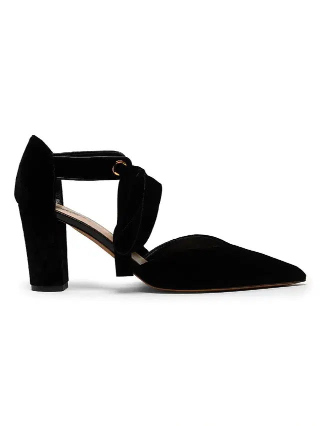 Women's Corinna 85MM Bow Textured Pumps - Black