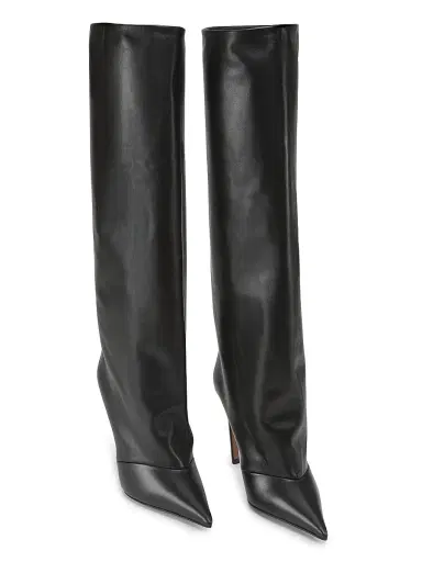 Dolce & Gabbana Women's Devotion 105MM Leather Knee Boots - Nero - Size 10 | Thumbnail 2 Dolce & Gabbana Women's Devotion 105MM Leather Knee Boots - Nero - Size 10 | Thumbnail 2