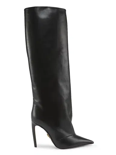 Dolce & Gabbana Women's Devotion 105MM Leather Knee Boots | Thumbnail 1 Dolce & Gabbana Women's Devotion 105MM Leather Knee Boots | Thumbnail 1
