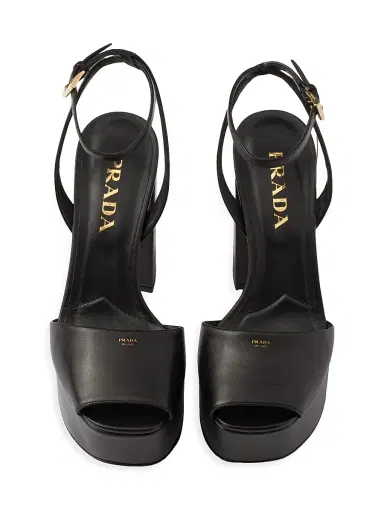Prada Women's Nappa Leather Platform Sandals | Thumbnail 2