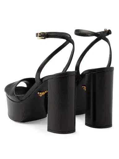 Prada Women's Nappa Leather Platform Sandals | Thumbnail 3