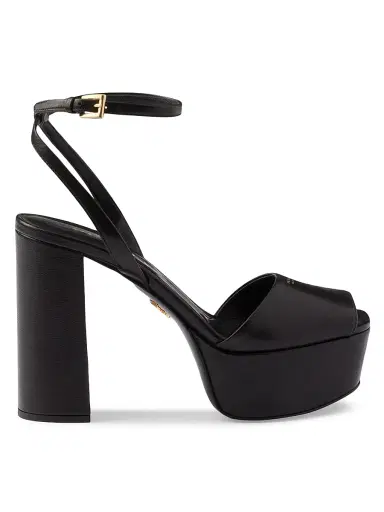 Prada Women's Nappa Leather Platform Sandals | Thumbnail 1