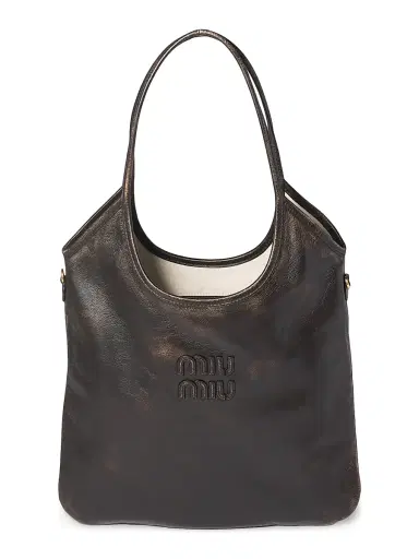 Miu Miu Women's Ivy Leather Shoulder Bag - Brown | Thumbnail 1