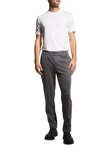Giorgio Armani Men's Mr. Armani Stretch-Jersey Crewneck T-Shirt | Thumbnail 2 Giorgio Armani Men's Mr. Armani Stretch-Jersey Crewneck T-Shirt | Thumbnail 2