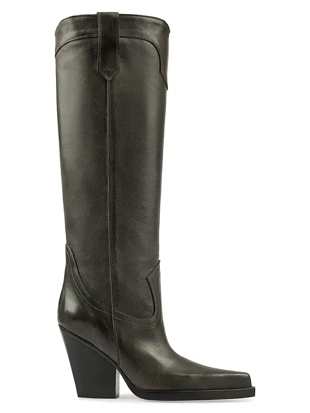 Women's El Dorado 100MM Leather Boots - Asphalt
