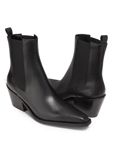 A Emery Women's Leo Leather Boots - Black - Size 11 | Thumbnail 2