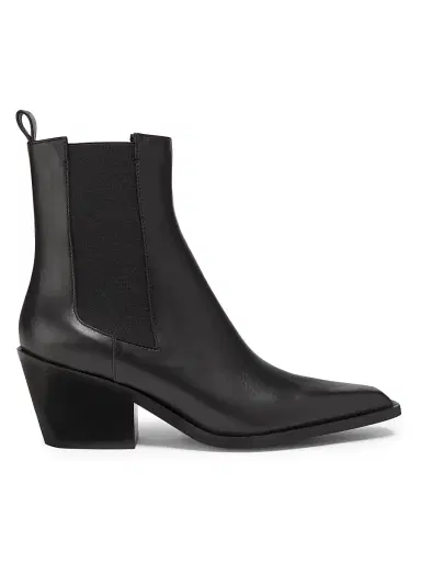 A Emery Women's Leo Leather Boots - Black - Size 11 | Thumbnail 1