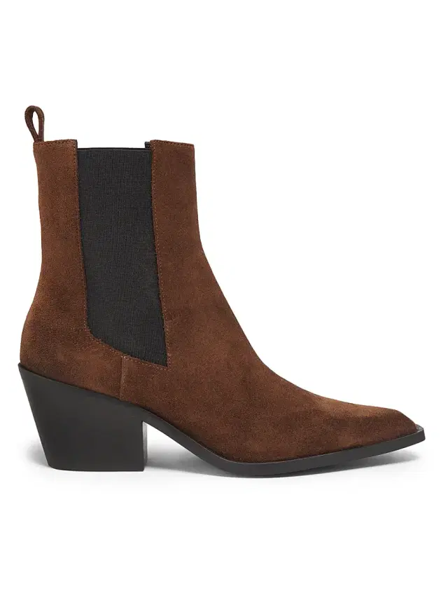 A.Emery Women's Leo Suede Ankle Boots - Cognac Suede