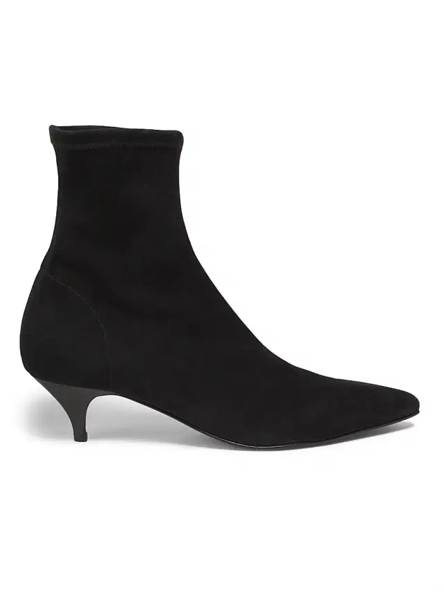 A.Emery Women's Ophelia Suede Kitten-Heel Ankle Boots - Black Suede