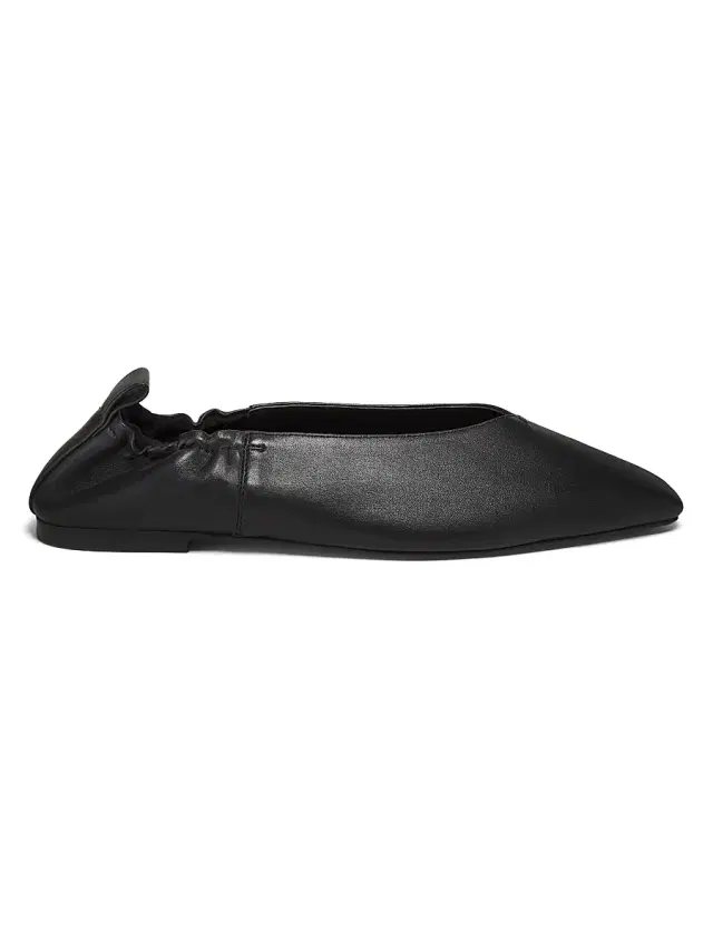 Women's Brie Leather Ballet Flats - Black