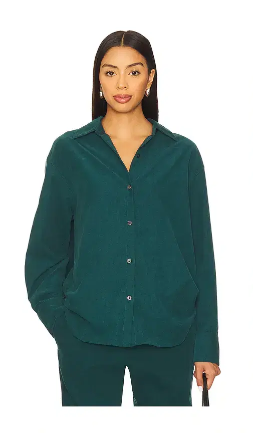 La Ligne Corduroy Button Down Shirt