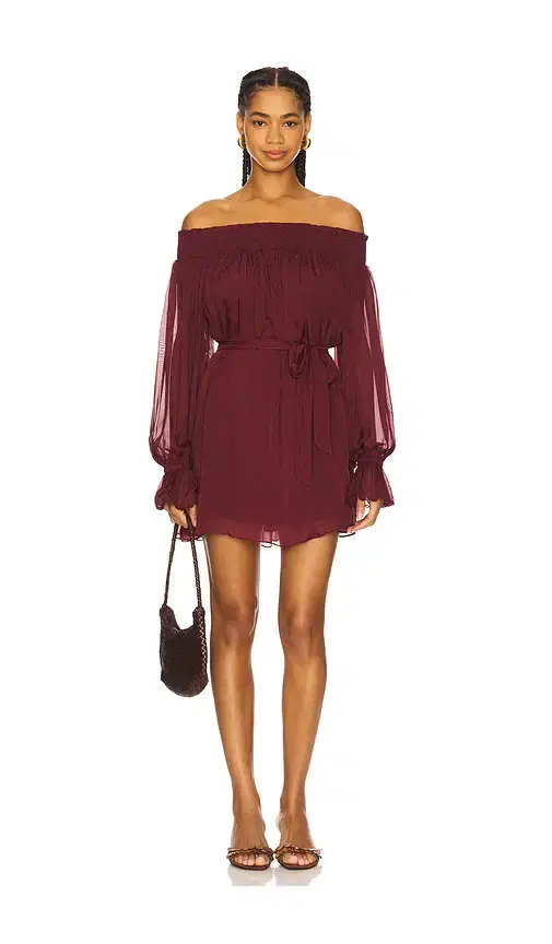 Hemant & Nandita Smocked Mini Dress