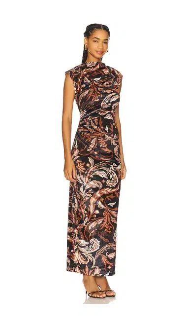Hemant & Nandita Mock Neck Midi Dress | Thumbnail 2 Hemant & Nandita Mock Neck Midi Dress | Thumbnail 2