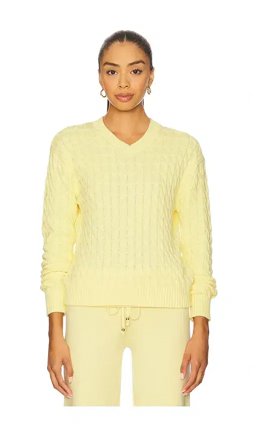 Frankies Bikinis Prince Cable Knit Sweater