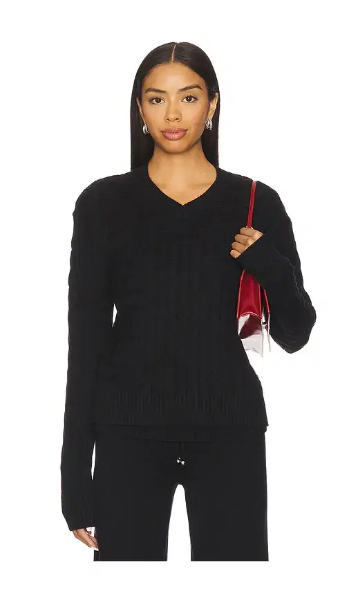 Frankies Bikinis Prince Cable Knit Sweater