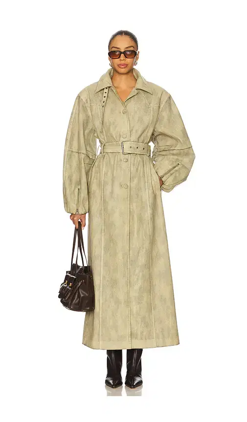 AFRM The Carrington Maxi Trench Coat