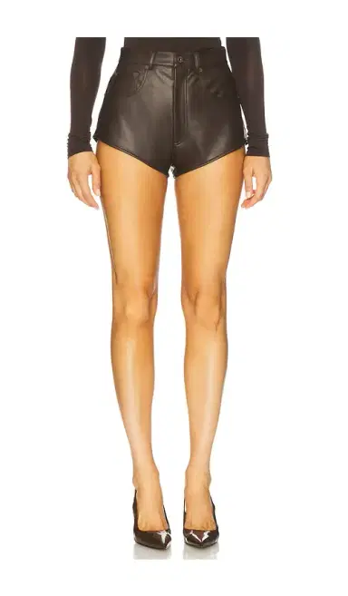Lapointe Stretch Faux Leather Mini Short | Thumbnail 1