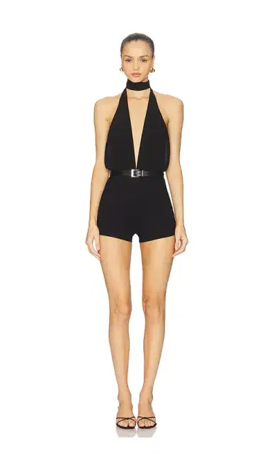 superdown Ambrosia Romper In Black | Thumbnail 1