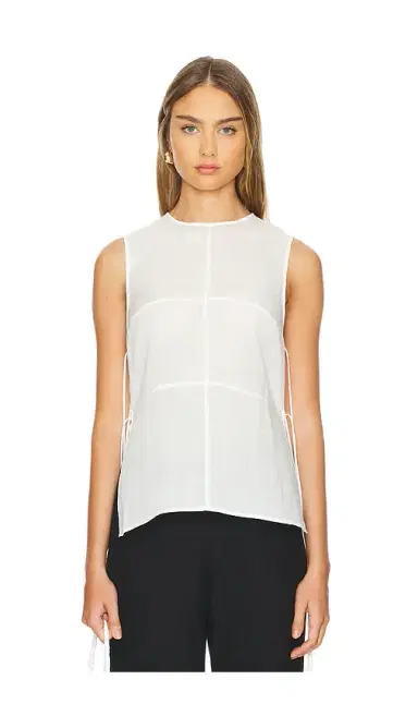 St. Agni Semi Sheer Patchwork Top | Thumbnail 2