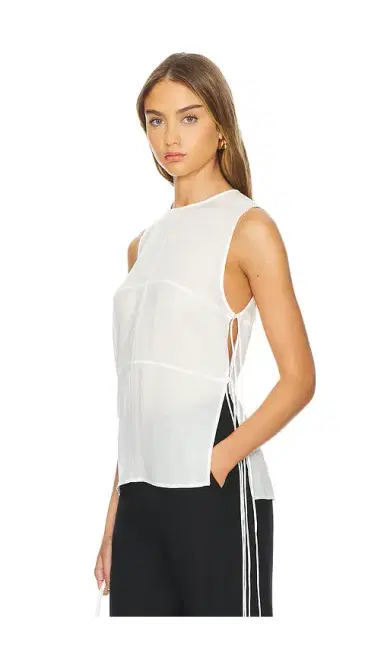 St. Agni Semi Sheer Patchwork Top | Thumbnail 1