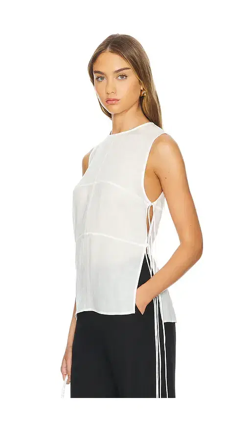 Semi Sheer Patchwork Top