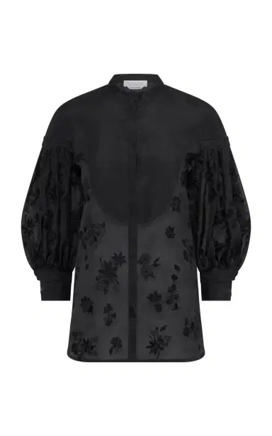 Gabriela Hearst Sofia Puff-Sleeve Silk Shirt | Thumbnail 3 Gabriela Hearst Sofia Puff-Sleeve Silk Shirt | Thumbnail 3