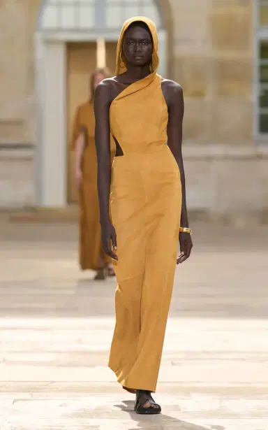 Gabriela Hearst Kallen Cutout Suede Maxi Dress | Thumbnail 2
