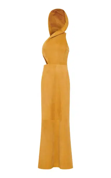 Gabriela Hearst Kallen Cutout Suede Maxi Dress | Thumbnail 3
