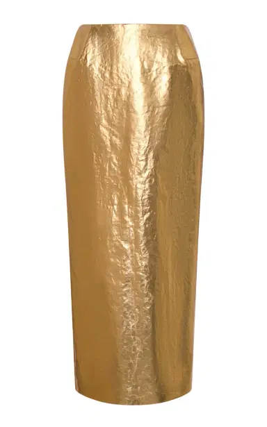 Gabriela Hearst Manuela Foiled Linen Midi Skirt | Thumbnail 5 Gabriela Hearst Manuela Foiled Linen Midi Skirt | Thumbnail 5