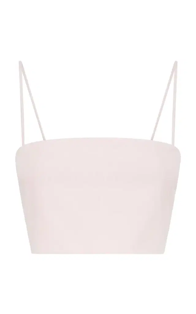 Gabriela Hearst Nadir Cropped Cotton Tank Top