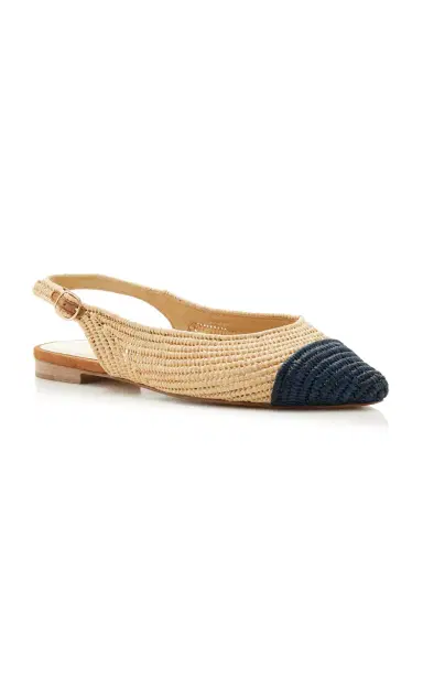 Gabriela Hearst Strength Suede-Trimmed Slingback Flats | Thumbnail 4 Gabriela Hearst Strength Suede-Trimmed Slingback Flats | Thumbnail 4