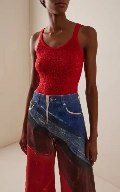 Gabriela Hearst Cyrinne Wool-Lace Tank Top | Thumbnail 2 Gabriela Hearst Cyrinne Wool-Lace Tank Top | Thumbnail 2
