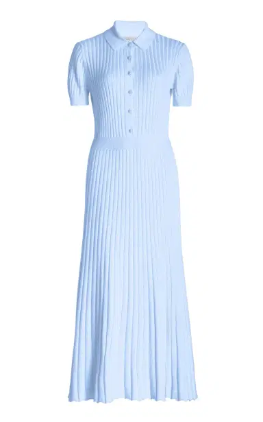 Gabriela Hearst Amor Pleated Cashmere-Silk Maxi Dress | Thumbnail 5