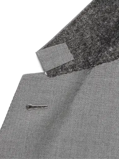 Thom Browne Grey Slim-Fit Striped Wool Suit Jacket - Men | Thumbnail 6