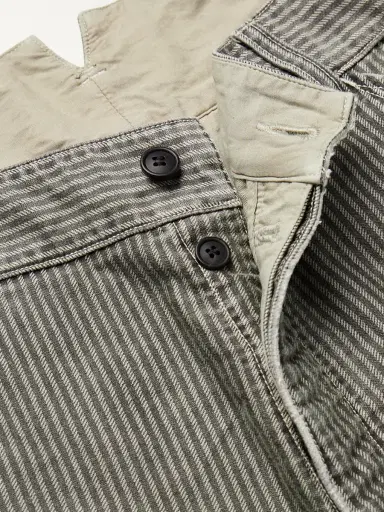 Visvim Pastoral Straight-Leg Panelled Striped Cotton-Moleskin Trousers - Men | Thumbnail 6 Visvim Pastoral Straight-Leg Panelled Striped Cotton-Moleskin Trousers - Men | Thumbnail 6