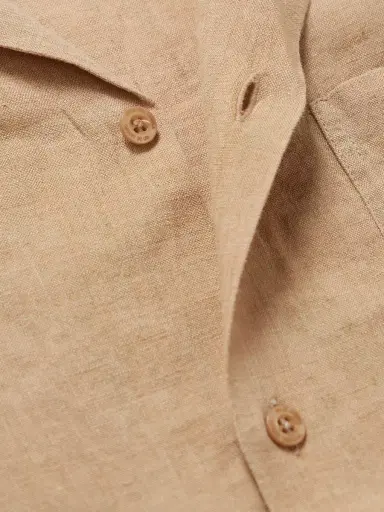 Frescobol Carioca Angelo Camp-Collar Linen Shirt - Men | Thumbnail 4 Frescobol Carioca Angelo Camp-Collar Linen Shirt - Men | Thumbnail 4