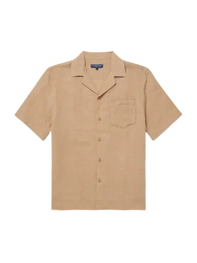 Angelo Camp-Collar Linen Shirt - Men