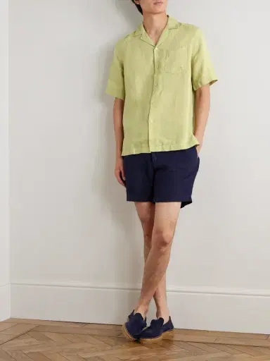 Frescobol Carioca Angelo Camp-Collar Linen Shirt - Men | Thumbnail 2 Frescobol Carioca Angelo Camp-Collar Linen Shirt - Men | Thumbnail 2