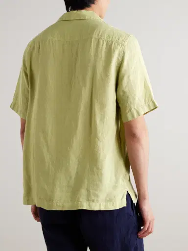 Frescobol Carioca Angelo Camp-Collar Linen Shirt - Men | Thumbnail 3 Frescobol Carioca Angelo Camp-Collar Linen Shirt - Men | Thumbnail 3