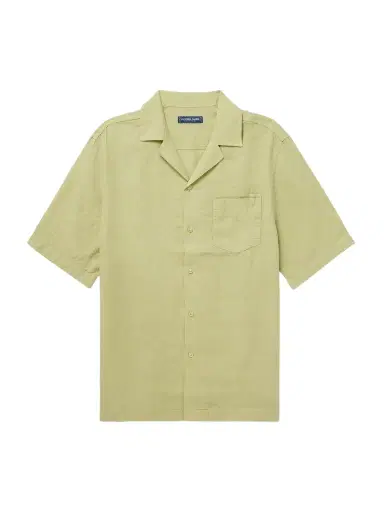 Frescobol Carioca Angelo Camp-Collar Linen Shirt - Men | Thumbnail 1 Frescobol Carioca Angelo Camp-Collar Linen Shirt - Men | Thumbnail 1