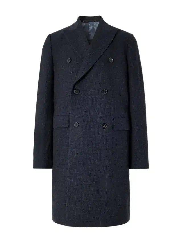 Slim-Fit Double-Breasted Woven Overcoat - Men