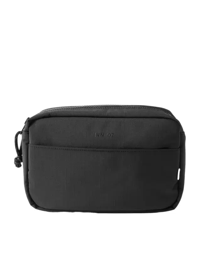 NN07 Logo-Print Recycled-Ripstop Wash Bag - Men