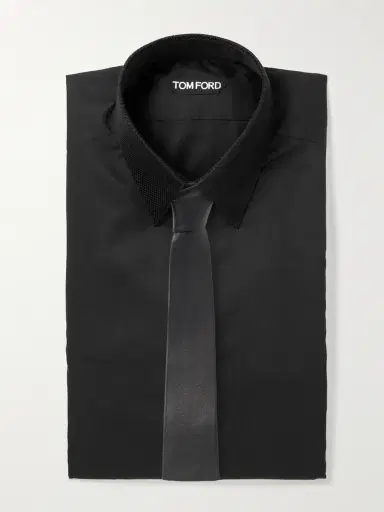 Tom Ford Serge Cotton and Silk-Blend Shirt - Men | Thumbnail 5