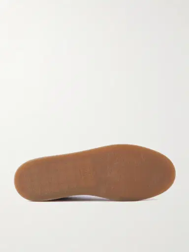 Brunello Cucinelli Coda di Rondine Leather-Trimmed Waxed-Suede Sneakers - Men | Thumbnail 3