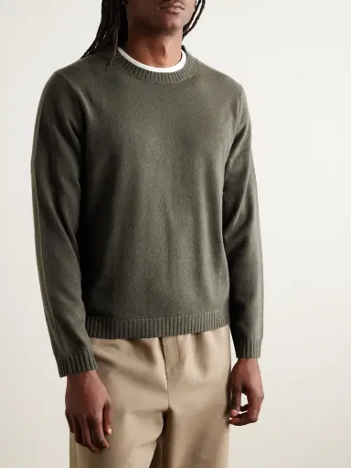 N.Peal Stanley Tucci Cashmere Organic Sweater - Men | Thumbnail 3 N.Peal Stanley Tucci Cashmere Organic Sweater - Men | Thumbnail 3