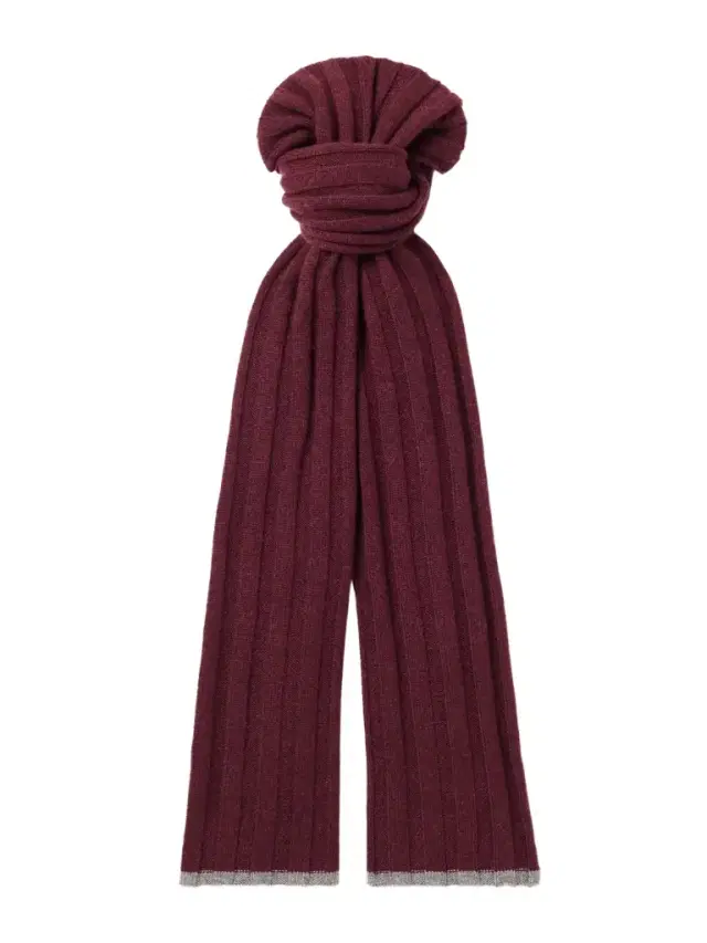 Ribbed Cashmere Scarf - Men