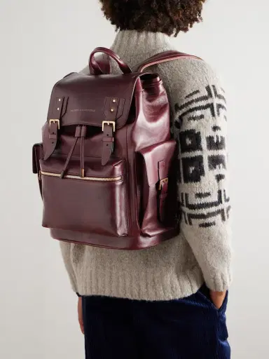 Brunello Cucinelli Leather Backpack - Men | Thumbnail 2 Brunello Cucinelli Leather Backpack - Men | Thumbnail 2