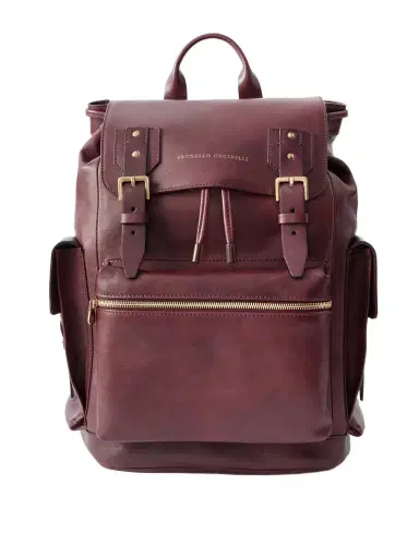 Brunello Cucinelli Leather Backpack - Men | Thumbnail 1 Brunello Cucinelli Leather Backpack - Men | Thumbnail 1