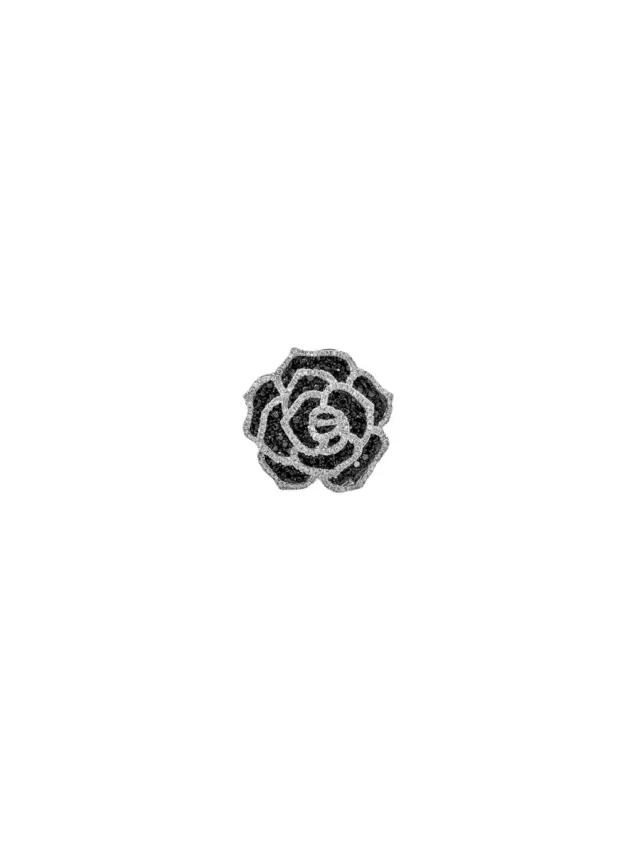 0.50ct Diamond 18K Gold Rose Statement Ring
