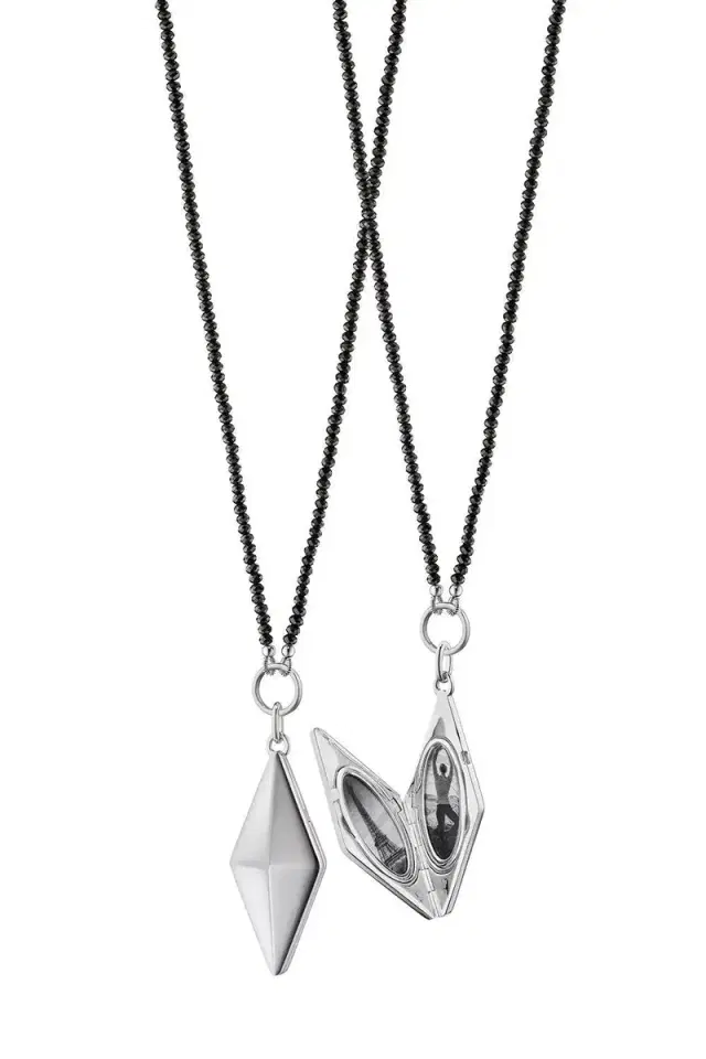 MONICA RICH KOSANN Deco Points North Locket Necklace